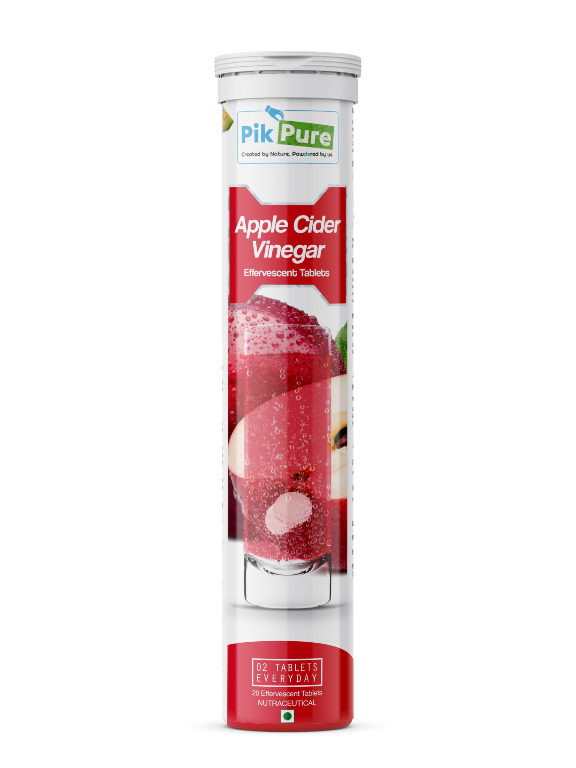 Pikpure Apple Cider Vinegar Effervescent Tablet | Supports Metabolism & Appetite Control | No Added Sugar | Natural Energy Booster-picture-10