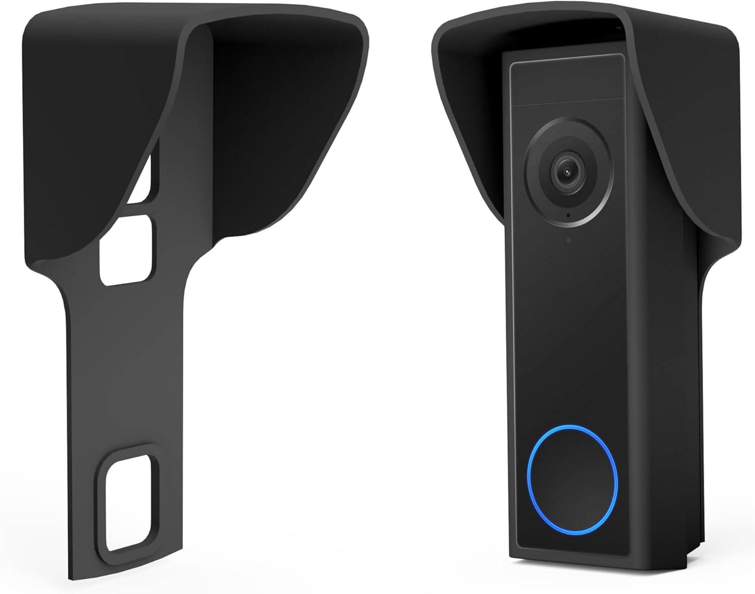 Non-Adhesive Wall Plate Mount for All Eufy Doorbells Battery and Wired 1080p, 2k, Pro, S220, Dual 2K, S330, E340, C30, C31 Back-Plate Covers Holes Dents Scratches