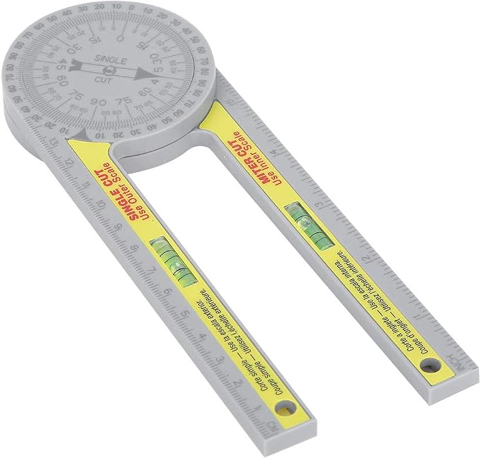 Regla de Ángulo con Brazo Giratorio 360° para Carpintería miniatura 3