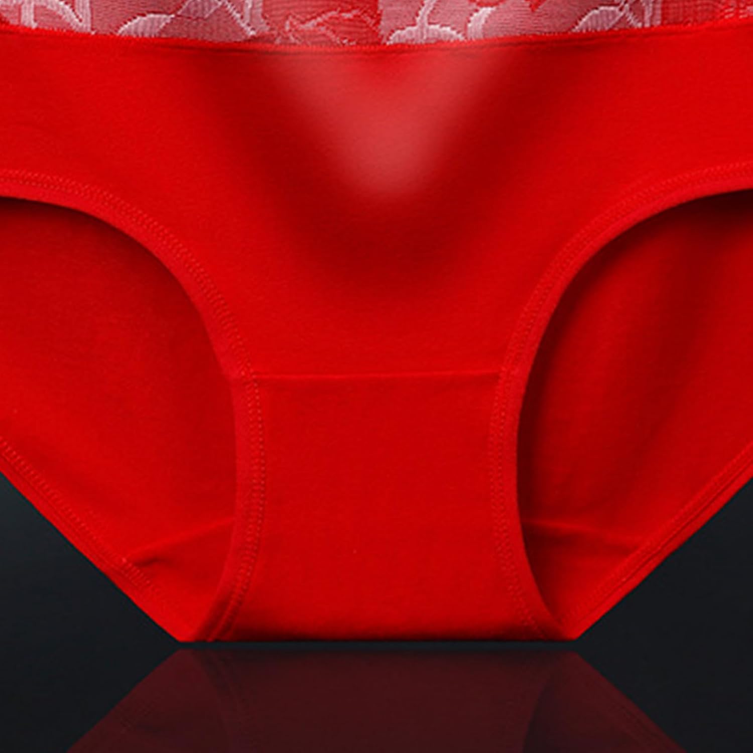 DGHM-JLMY Ladies Cotton Plus Size Tummy Underwear Briefs Underwear Cotton High Waist Soft Breathable Stretch Briefs Jacquard