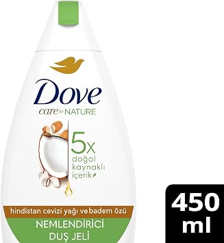 Dove Moisturizing Shower Gel Coconut Oil and Almond Extract 450 ml