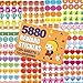 HORIECHALY 5880 Kids Reward Stickers, Incentive Stickers for Teachers,12 Pack,120 Sheets in Total, Over 70 Unique Designs Including Heart, face, Star, owl, Christmas Stickers