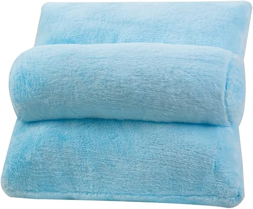 Cojín de apoyo lumbarrespaldo almohada de lectura suave y cómoda respaldo de felpa cálida para silla de oficina computadora hogar sofá asiento de