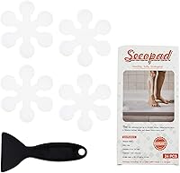 Vista 10 de Calcomanías Antideslizantes para Bañera, 12 PCS Bandas de Seguridad Grises para Ducha Adhesivas con Raspador Premium