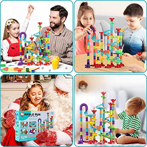 Marble Run For Kids Ages 4-8 - Maze Game Diy Educational Playset Birthday Gift For Ages 3+,Track Pipe Building Blocks Glass Marbles For Kids Birth Day Preschool, Toys For 3 Year Old Boys Christmas #TOP17