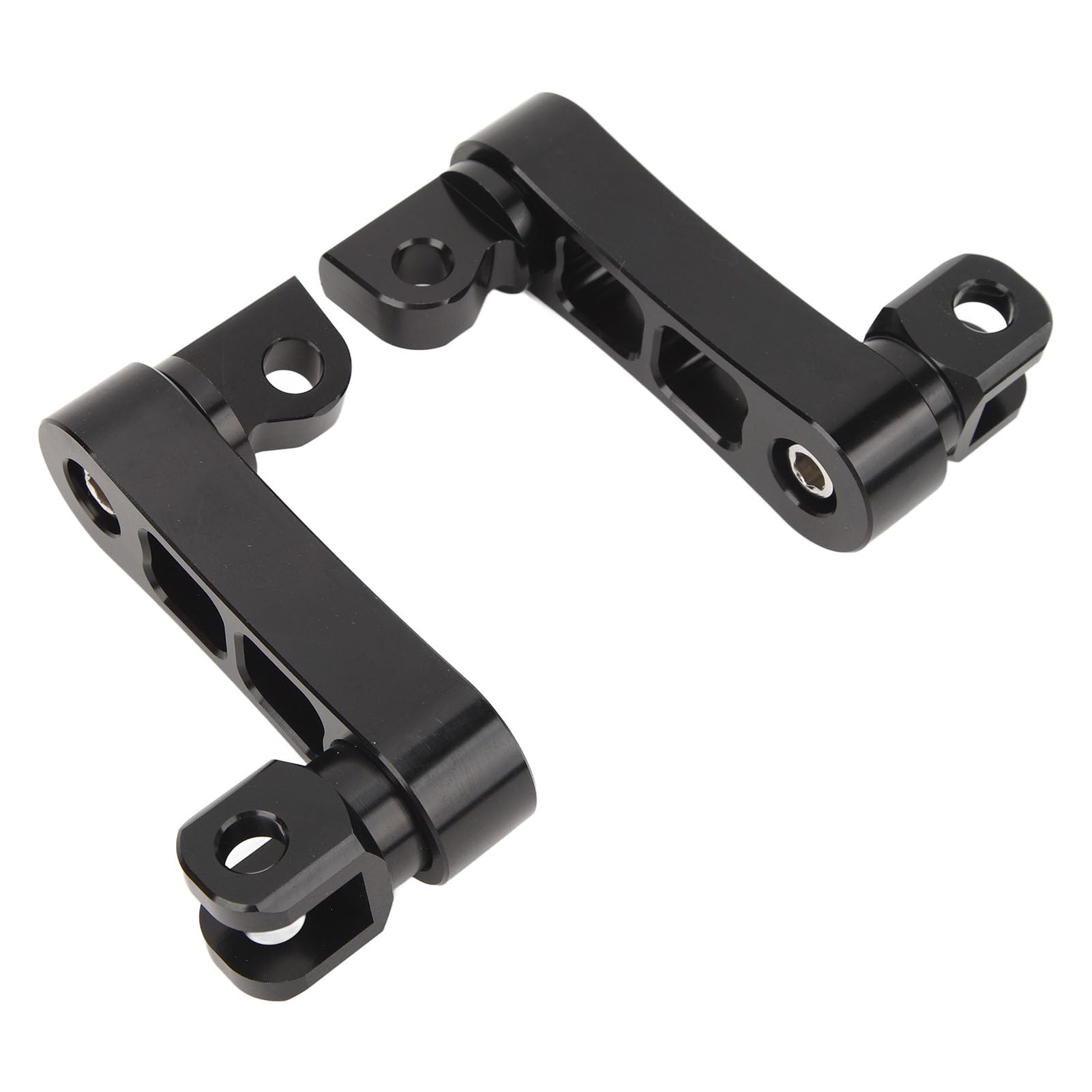 Repose-pieds de Moto, Support D'autoroute, Support D'extension Réglable et Robuste pour Touring (BLACK)