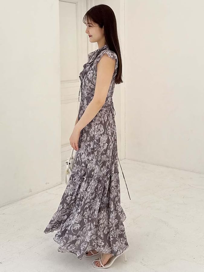 Amazon.co.jp: [スナイデル] プリーツプリントワンピ : ファッション