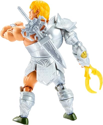 Miniatura 6 de Masters of the Universe Origins Figura de acción y accesorio, Rise of Snake Men Armor He-Man y mini libro de cómics, 5.5 pulgadas