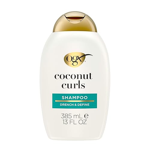 OGX Champú para eliminar rizos de coco y rizos champú hidratante y nutritivo para el cabello rizado con aceite de coco aceite cítrico y miel sin