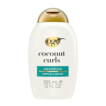 Quenching + Coconut Curls Curl-Defining Shampoo, Hydrating & Nourishing Curly Hair Shampoo with Coconut Oil, Citrus Oil & Honey, Paraben-Free, Sulfate-Free Surfactants