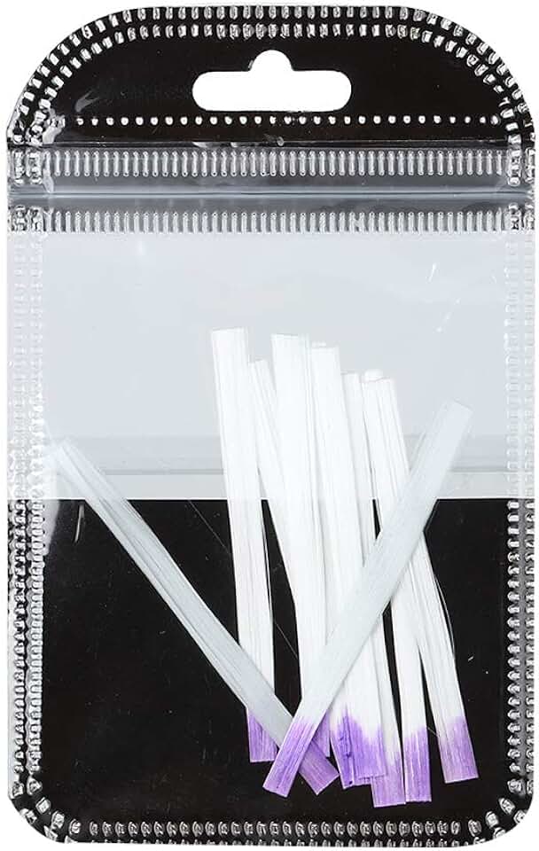 Fibra de vidro de extensão de unhas feita profissionalmente para reparo forte e de unhas, adequada para todos os tipos, 10 peças