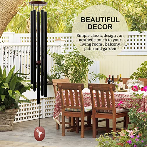 Howarmer 60 Inch Wind Chimes Outdoor Sympathy Wind Chimes Large Wind Chimes For Outside Deep Tone With 5 Tuned Tubes And S Hook thumb #5