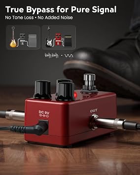 Flatsons FCP-2 Compressor Pedal Sustain/Attack/Level, True Bypass