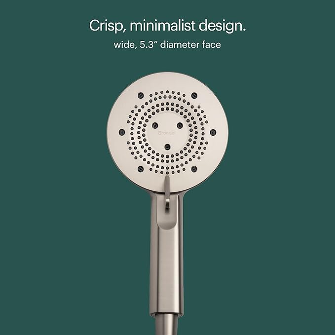 Regadera de Mano Brondell Nebia Yuba, Manguera Acero Inoxidable 60", 5 Ajustes miniatura 7