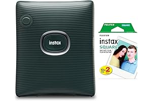 Fujifilm INSTAX Square Link Smartphone Printer Green Bundle