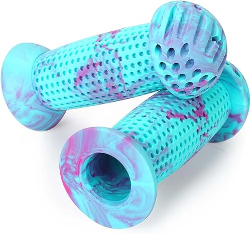 Miniatura 6 de Empuñaduras de bicicleta para niños, empuñaduras de manillar de bicicleta de 4.134 in con patrón de hongos para bicicleta infantil, bicicleta de