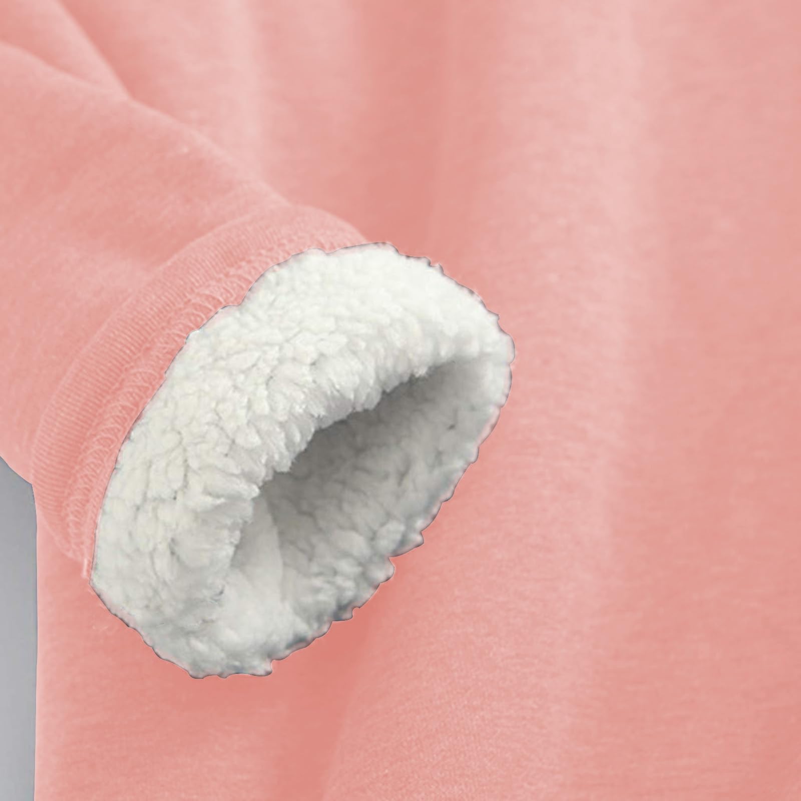 Conjunto de Pijama de Sudadera y Pantalones con Forro para Mujer para Calidez Invernal con Traje de Felpa Tops cómodos y Holgados Ropa de Estar por casa cálida de Invierno para Mujer