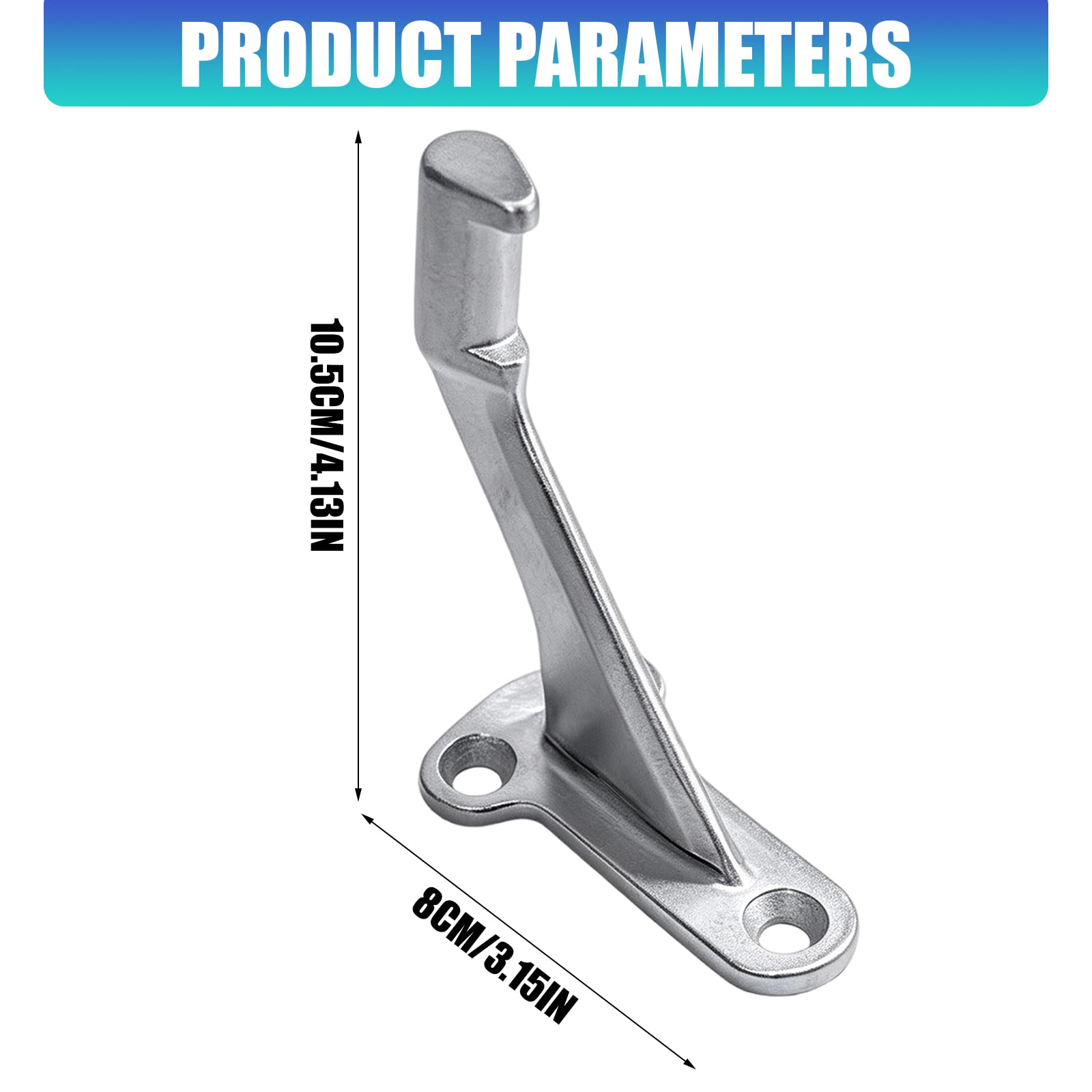 Staffa per corrimano per scale in acciaio, Single armrest