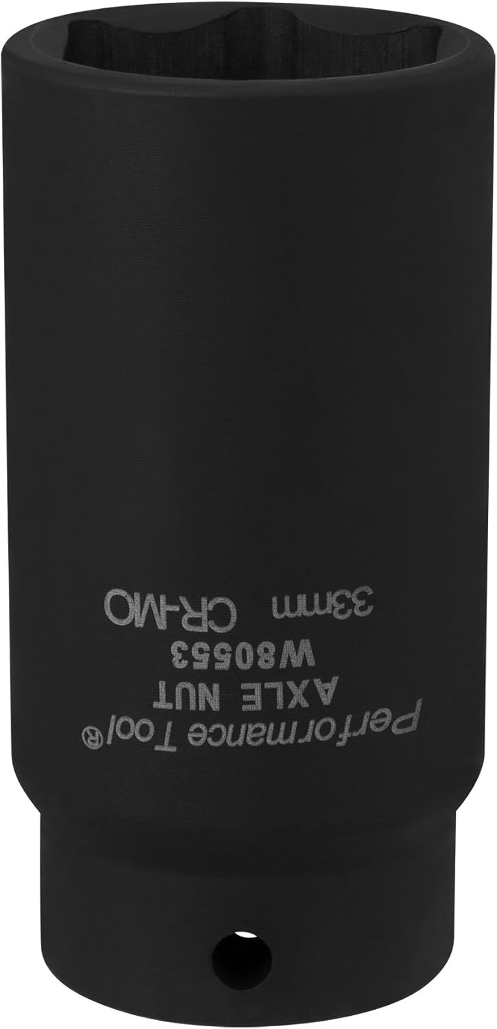 Performance Tool W89318 Axle Nut Socket Set, 9-Piece