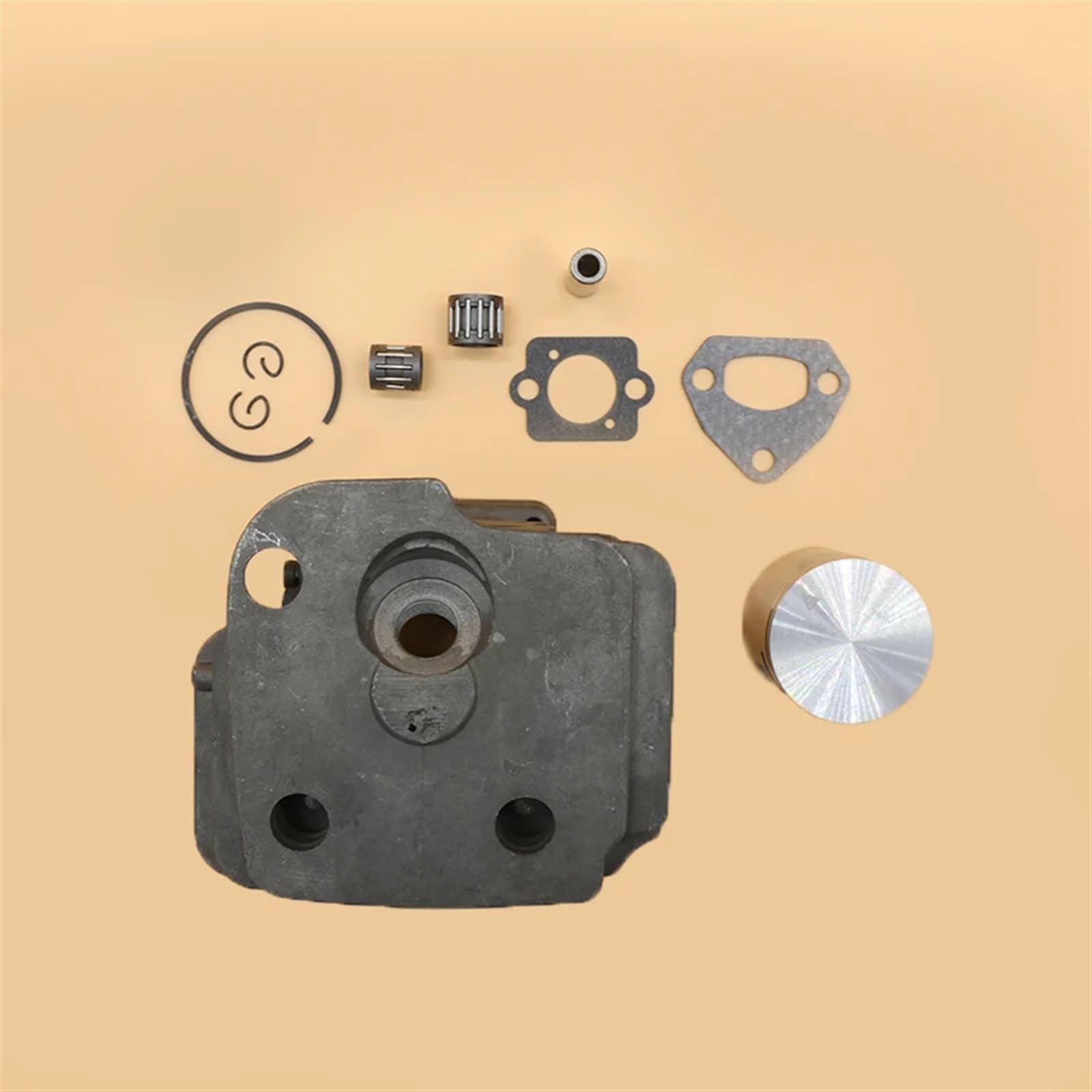 Zestaw uszczelek iglicy tłoka cylindra 42mm 44mm do Husqvarna, 445 450 Garden Chainsaw Spare Tools Parts Tłok kosiarki(HUS445 42MM)