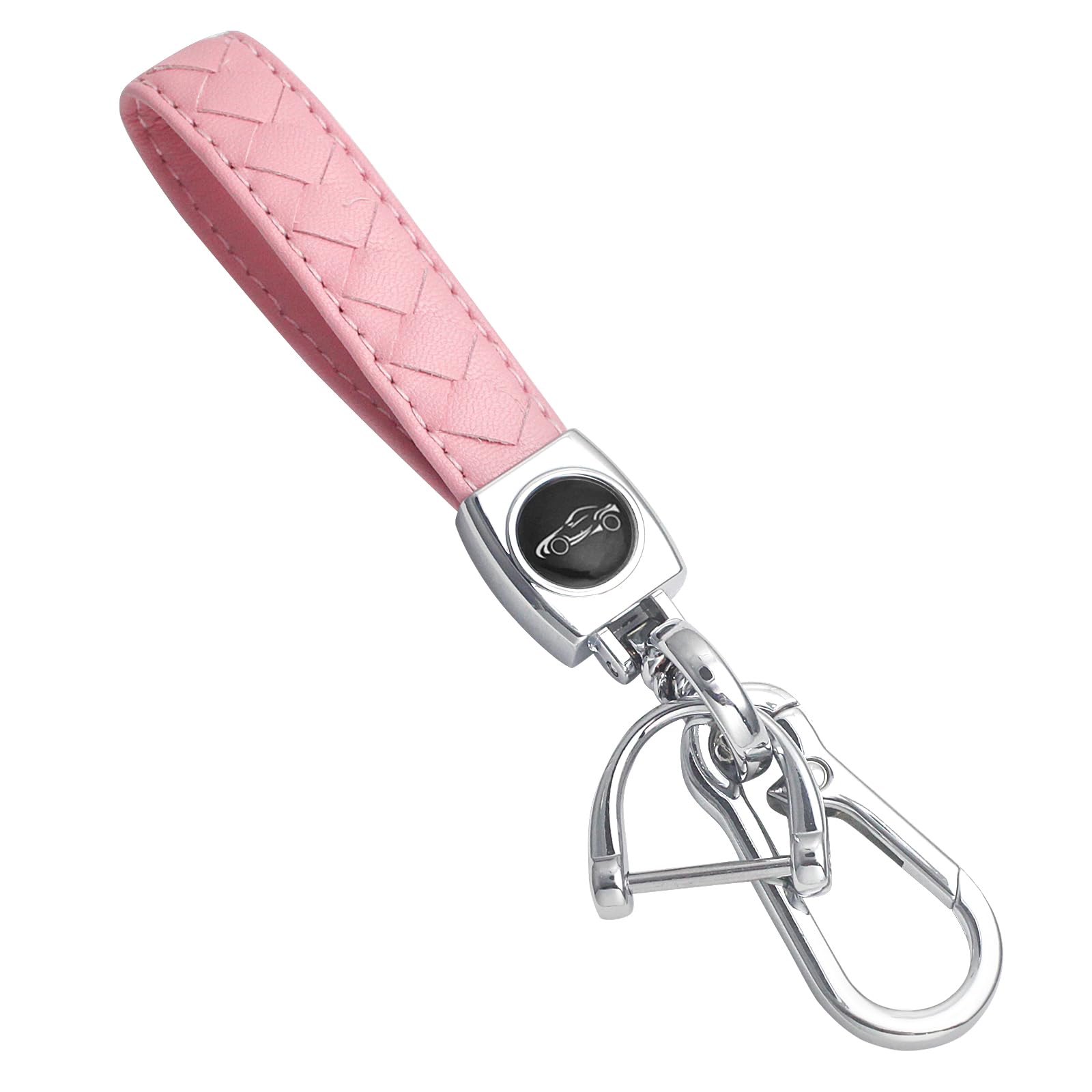 FUYEJIA car keys keychain Universal Key Fob Keychain Heavy Duty leather keychain for Men and Women