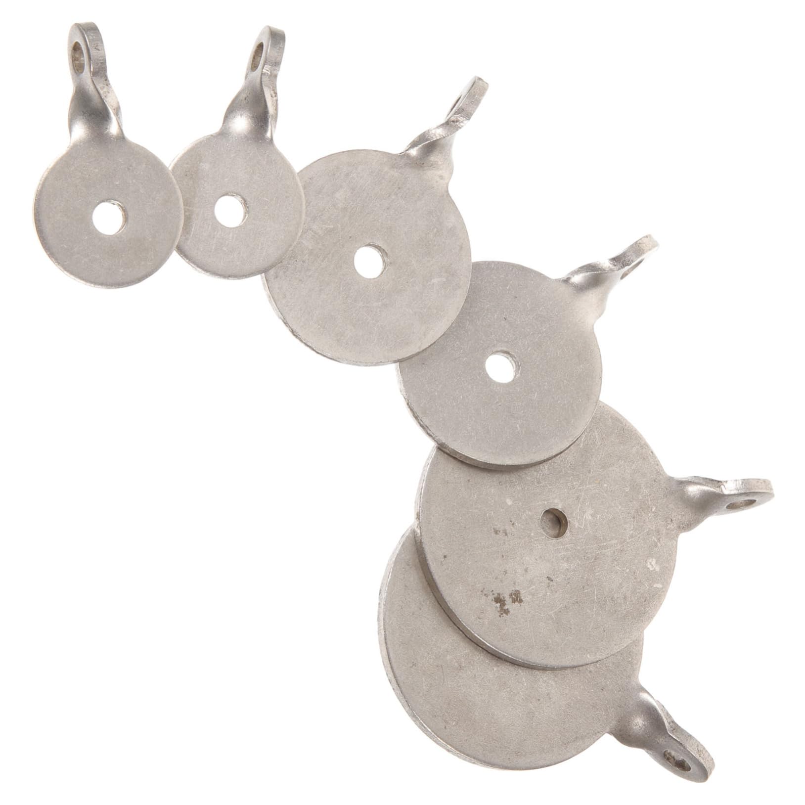 HONMEET 6pcs Weather Resistant Stainless Steel Shooting Targets for Archery Practice Portable Hanging Design Durable for Training