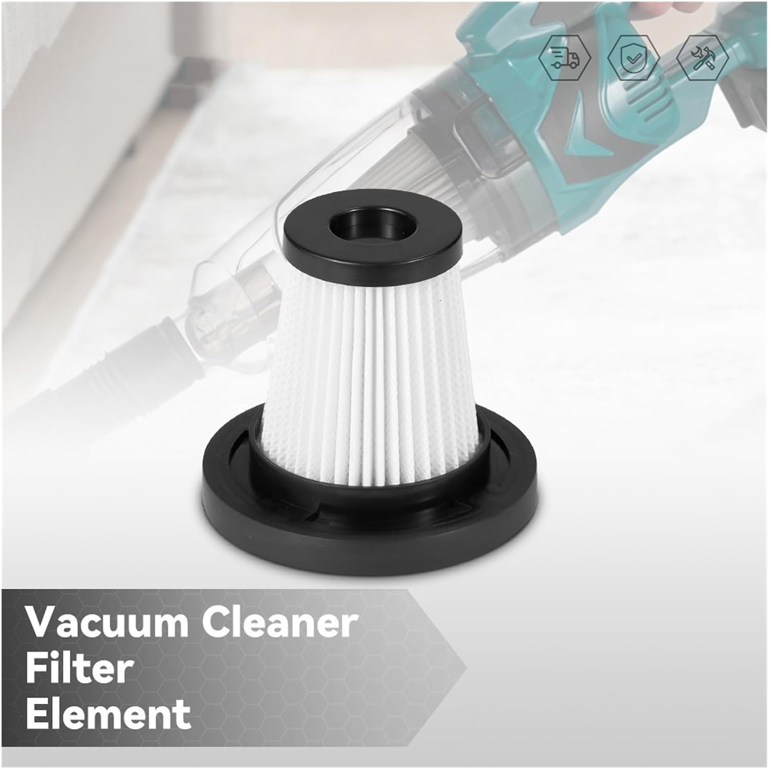 1/2pcs Vacuum Cleaner Filter For Electric Vacuum Cleaner Air Filter Net Element for Home Pet Hair Cleaner Accessories(SET2)