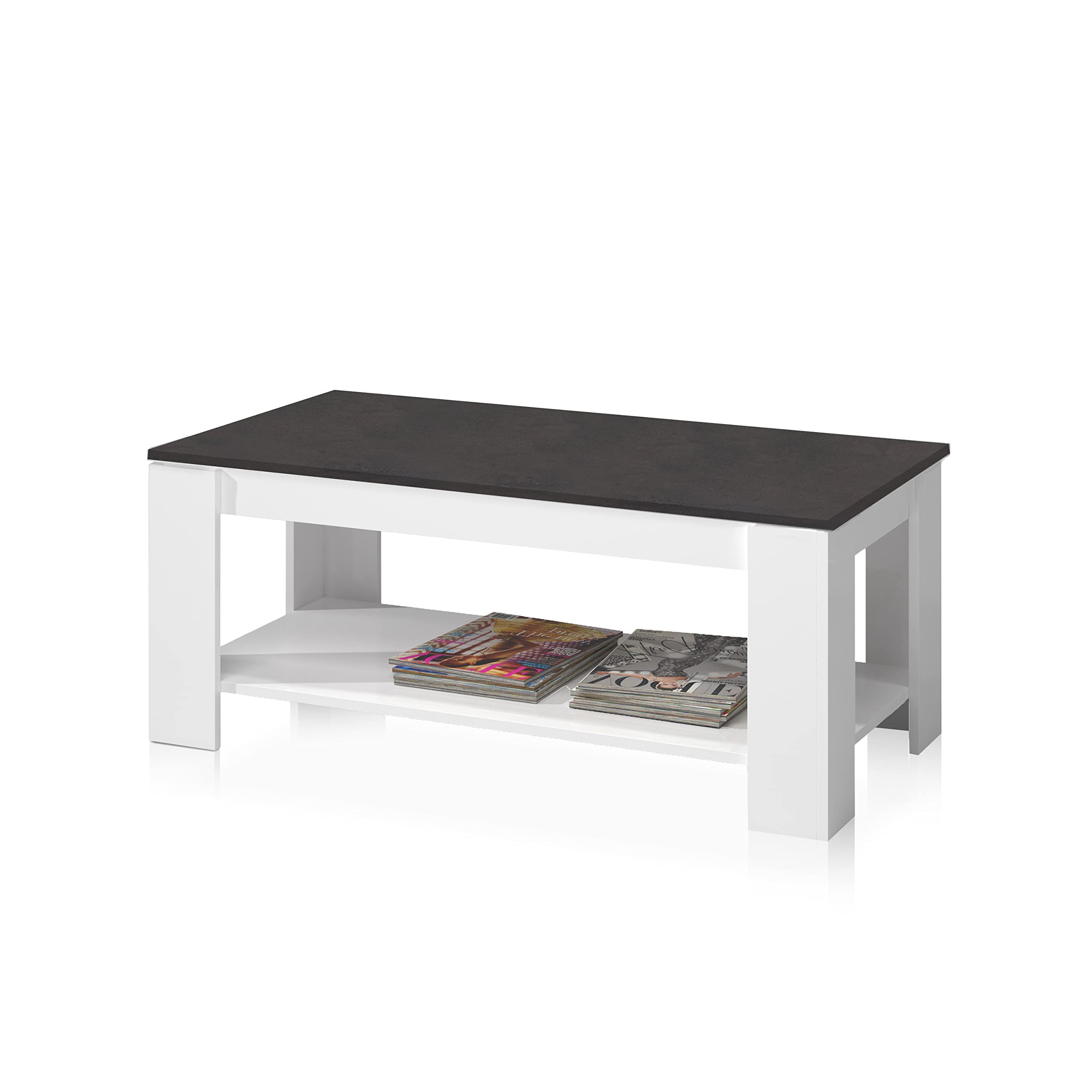 Mesitas De Noche Mesa De Centro Elevable Ambit Blanco Artik