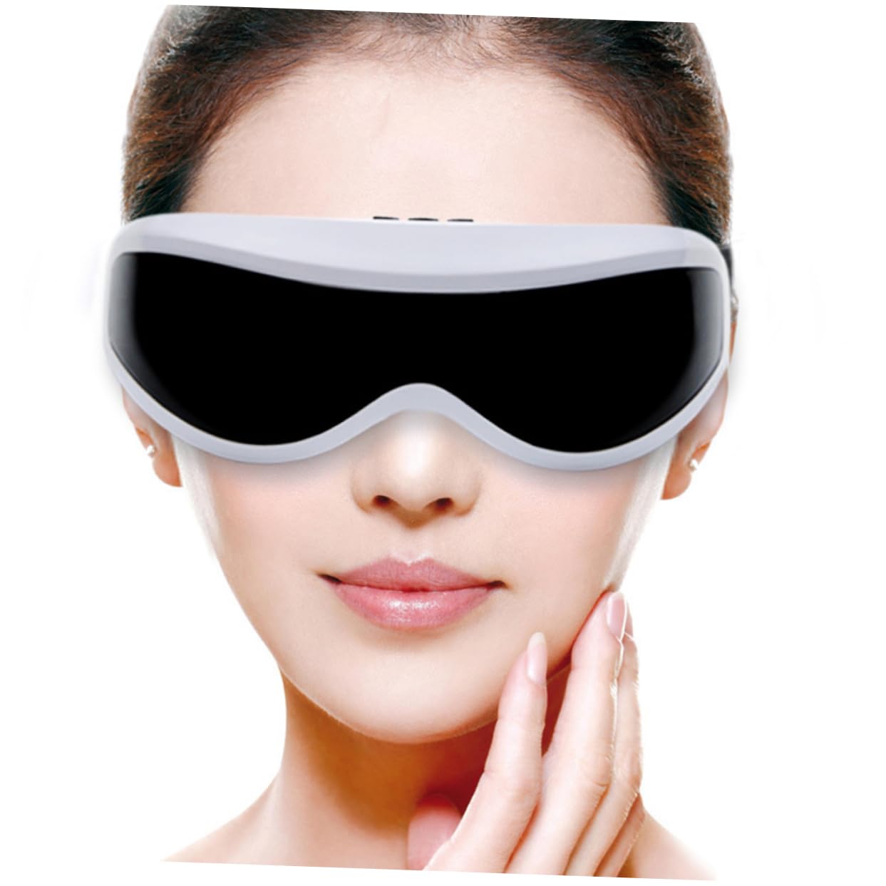 Healvian Massaggiatore Occhi Vibrante in Abs con Pressione D'aria per Comfort e Riduzione Stress, per Insegnanti e Autisti