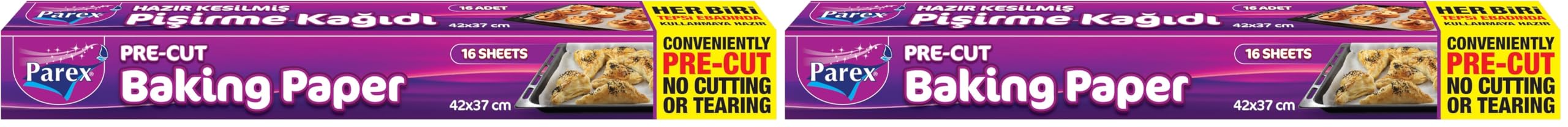 Parex Hazır Kesilmiş Pişirme Kağıdı 16'Lı 2li paket