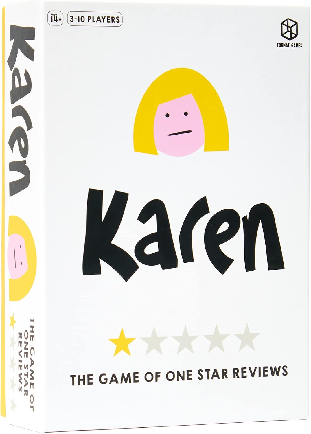 Format Games Karen Board Game, Funny Party Game for Adults and Teens Based on Real One-Star Reviews, Hilarious Gift