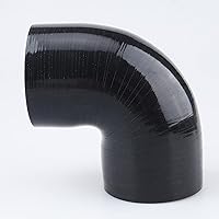 Vista 17 de AC PERFORMANCE ID 1.1" (28mm), Acoplador de codo de 90 grados, longitud de la pierna 3.5" (90mm), grosor de la pared 0.18" (4.5mm), 3 capas