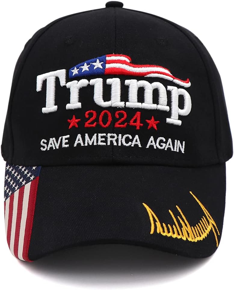 xywlwoerTrump 2024 Hat Donald Trump Hat Trump Merchandise MAGA Hat Embroidered Ultra MAGA Adjustable Trucker Caps for Men Women