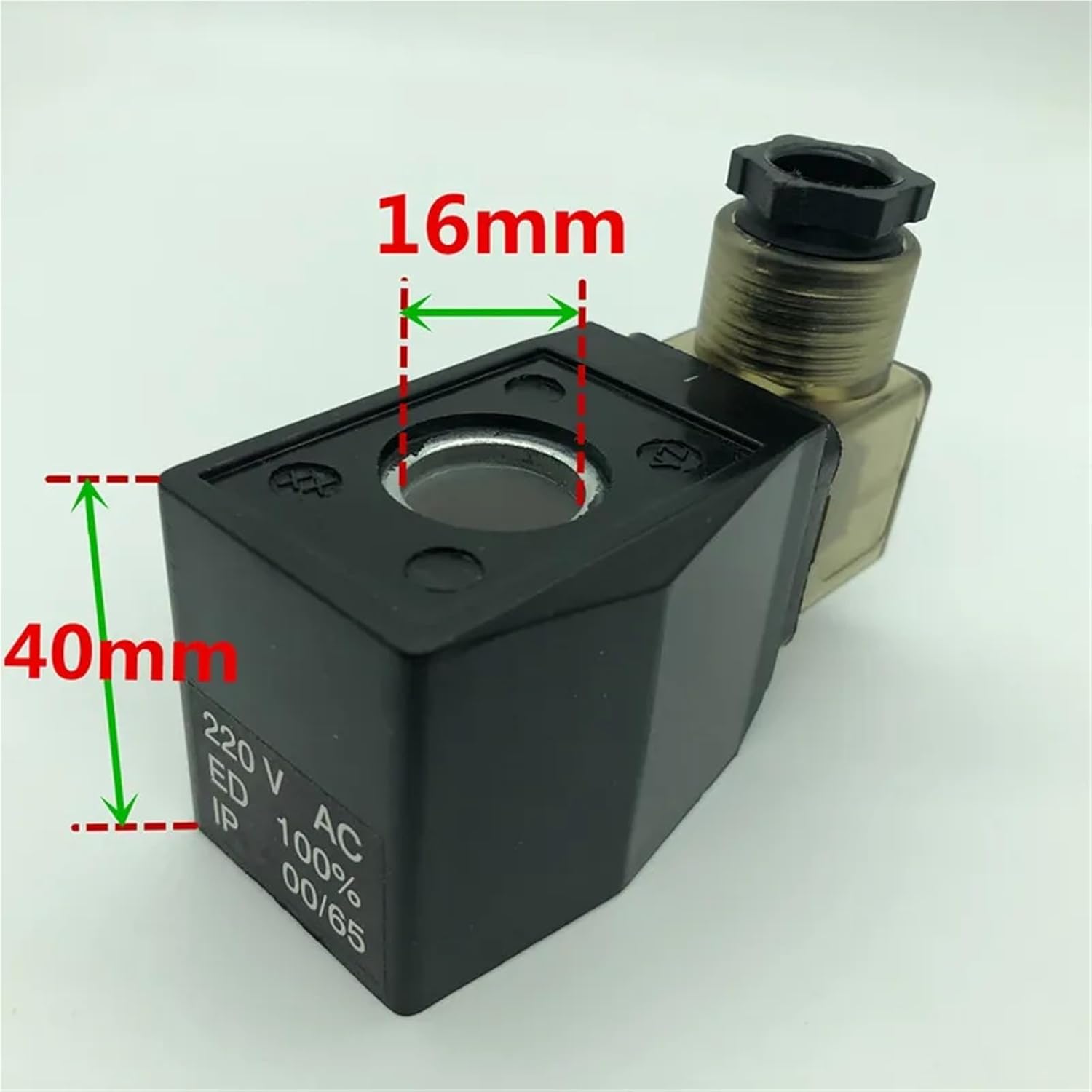 1pc Solenoid Water Valve Coil AB410 Inner Hole 16mm Height 40mm AC220V DC24V(DC24V)