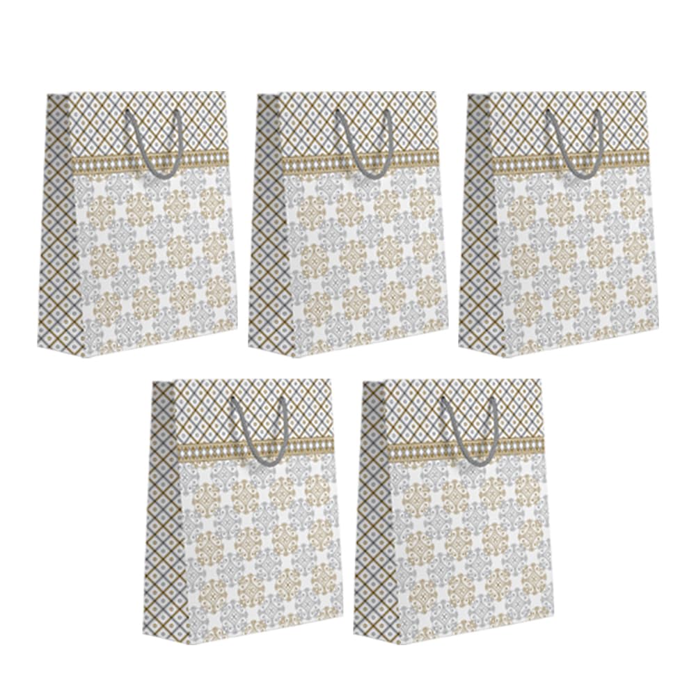 Gift N Greet Paper Medium Size Bag (Pack of 5) Recyclable Eco-Friendly Carry Bags For Gifting 230 GSM Matte Finishing Bag Trendy for Birthday, Festivals, Party, Seasons Greetings, Wedding etc. PR05 (B0D9LM8MMF) Amazon Price History, Amazon Price Tracker