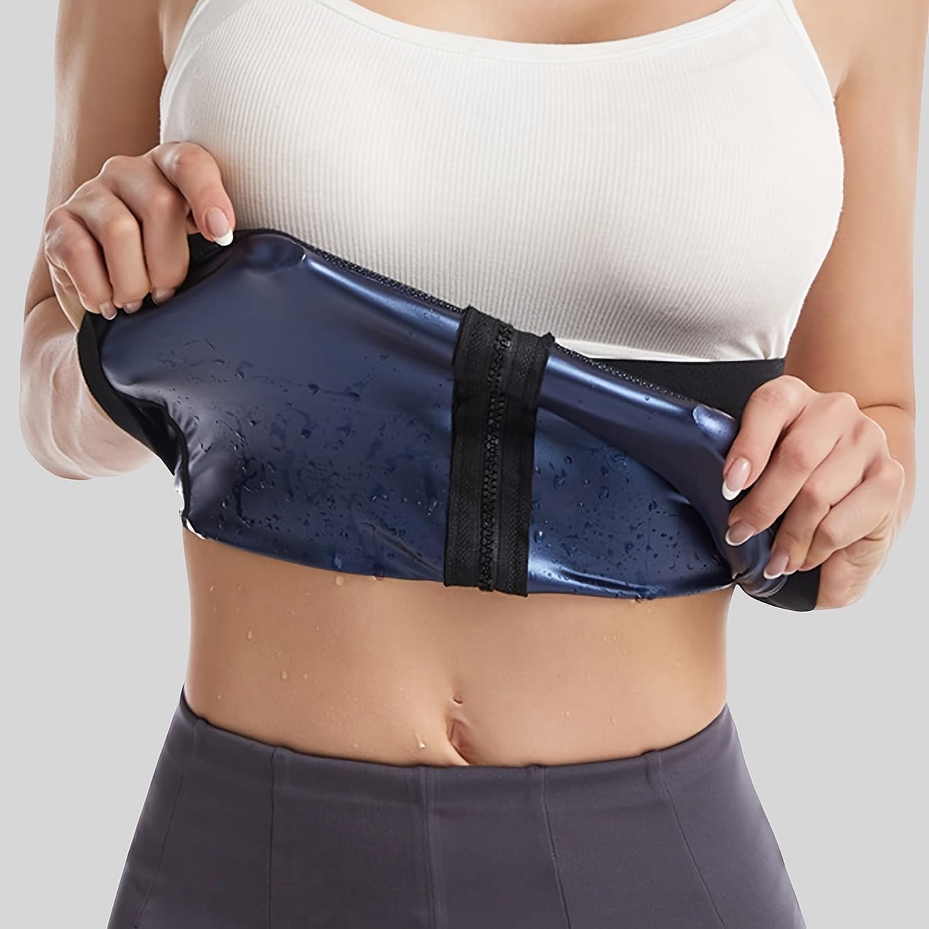 Women’s Sportswear with PU Coating for Weight Loss, Burning, Running, Yoga, Fitness, Body Shaping, Gym Accessories