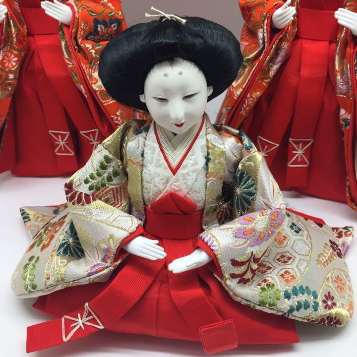 ひな祭り雛人形セット　極上仕立　重要無形文化財　細川手漉和紙使用 ひな祭り雛人形セット 極上仕立 重要無形文化財 細川手漉和紙使用