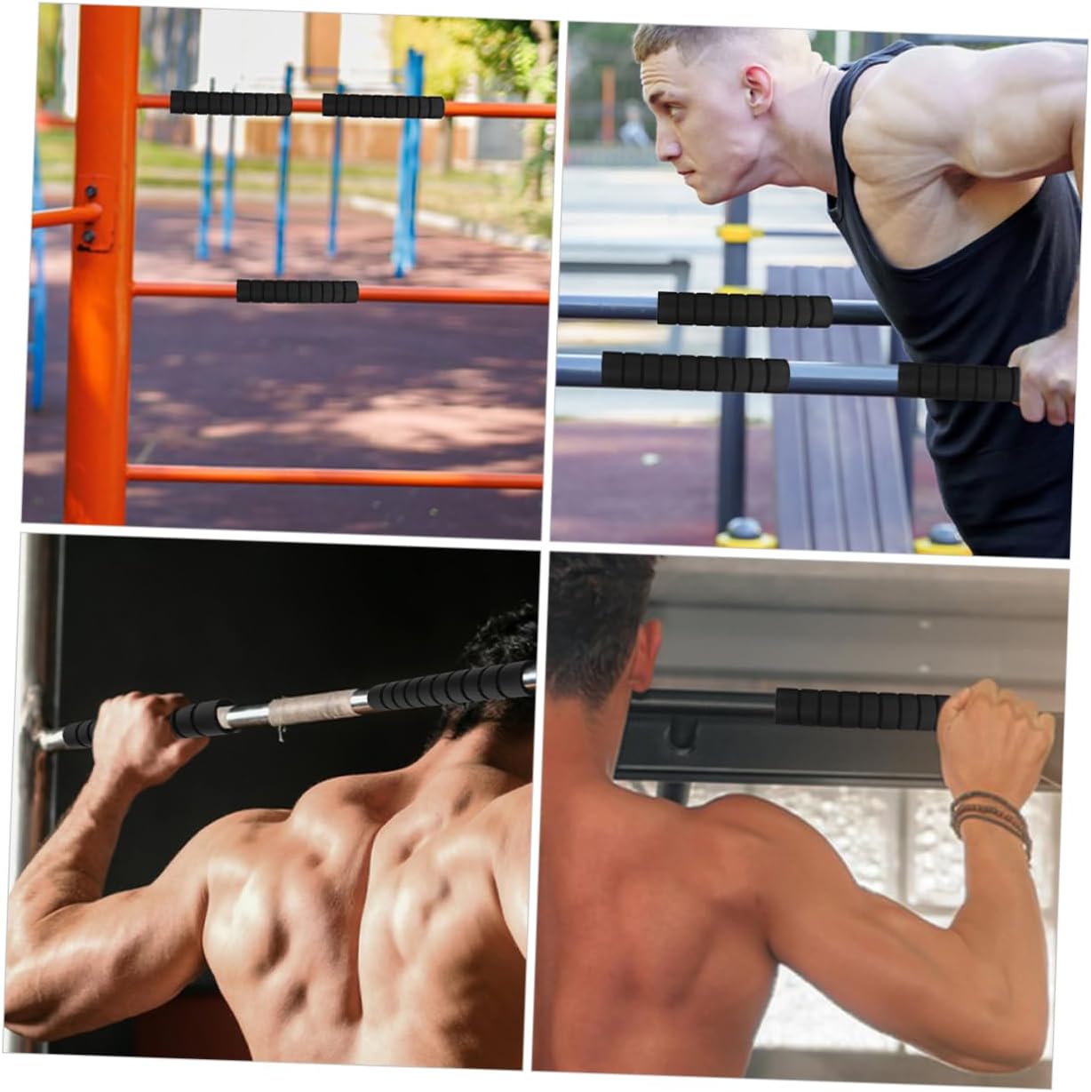 6pcs Gym Hand Grip Pads Pull-up Bar Grips Gymnastics Bar Pads Antislip Sponge for Exercise Weightlifting