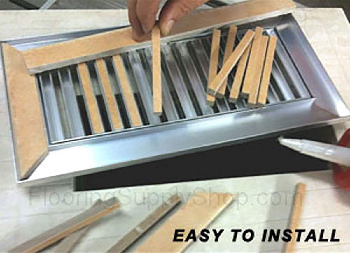 Chameleon Floor Vent Registers 4 x 12 x 1/2