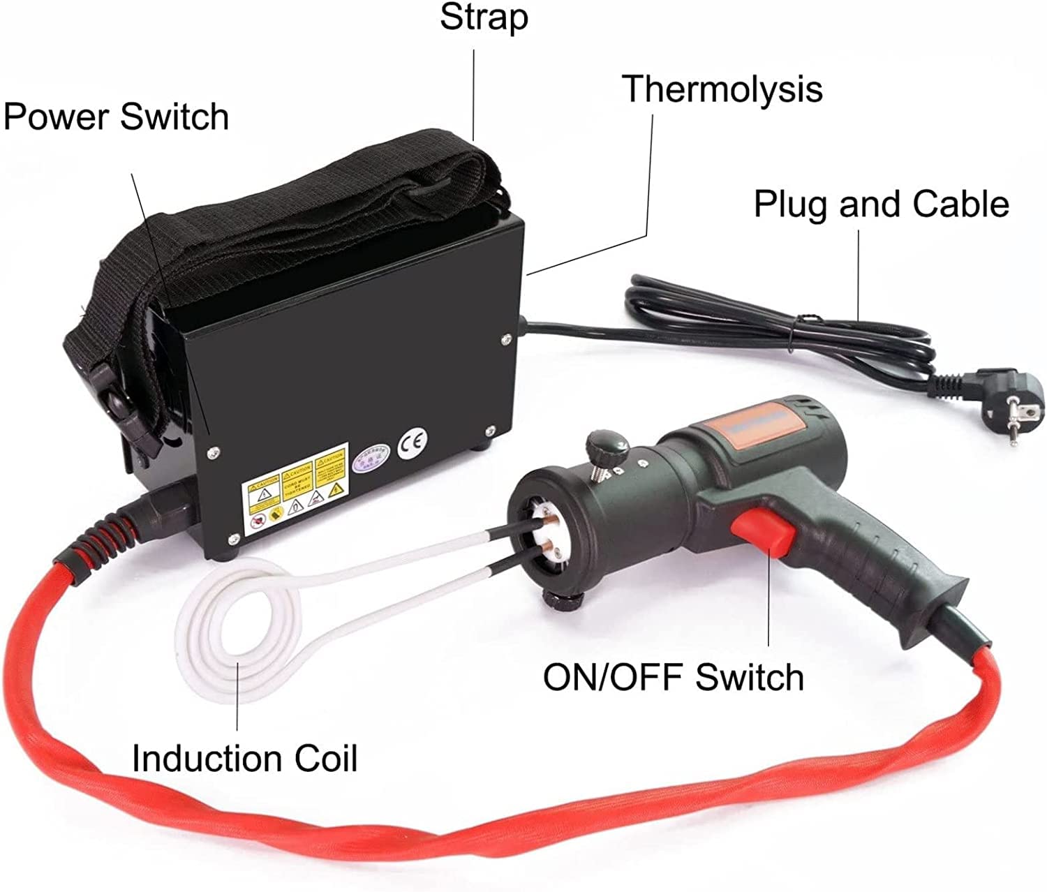 Riscaldatore A Induzione Portatile 1500W - Per Bulloni Arrugginiti Senza Fiamma - Foto 5
