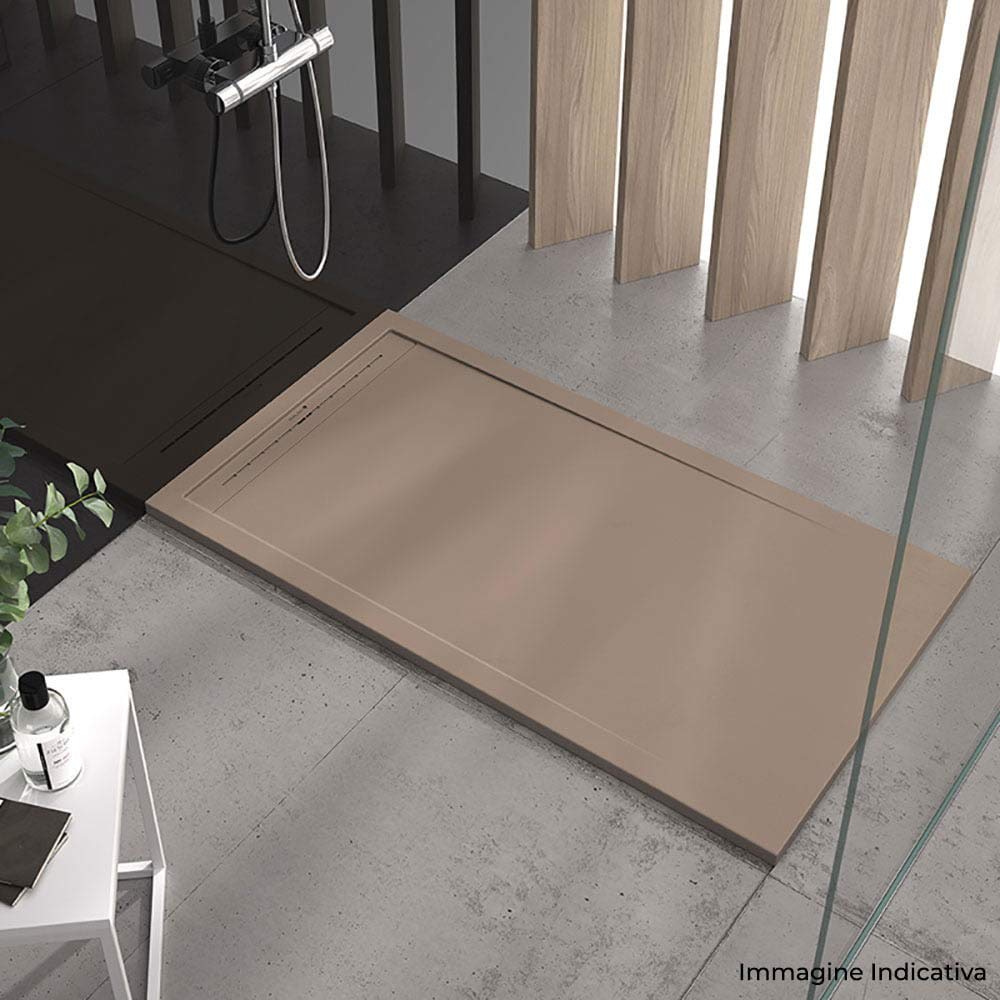 Maier Oasis Receveur de douche 90 x 90 cm en pierre Gris clair