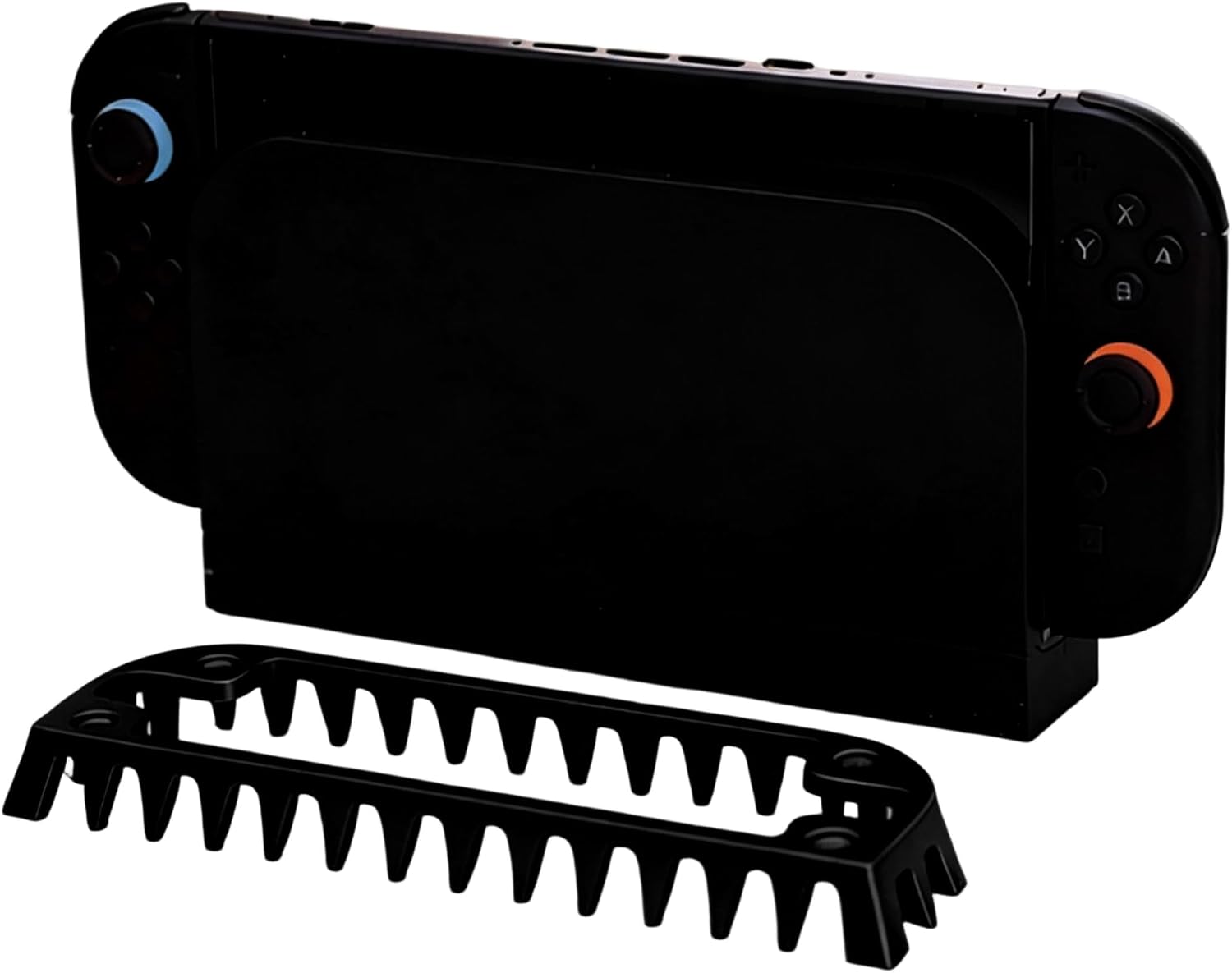 Cooling Stand Desk Mounts for Switch/Switch 2 Keeps Your Console Safe Cool (Black)