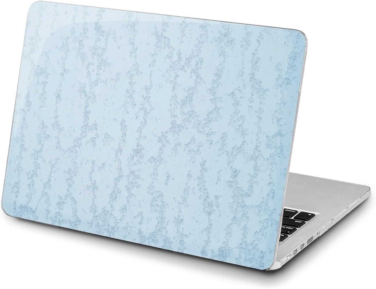Hard Case Compatible for MacBook Pro 16 14 M3 M2 2023 M1 Pro 13 2022 Air 13 2021 Retina 2020 Mac 11 12 Painting Print Light Cover Bubbles Texture Blue Abstract Design Touch Bar t0119