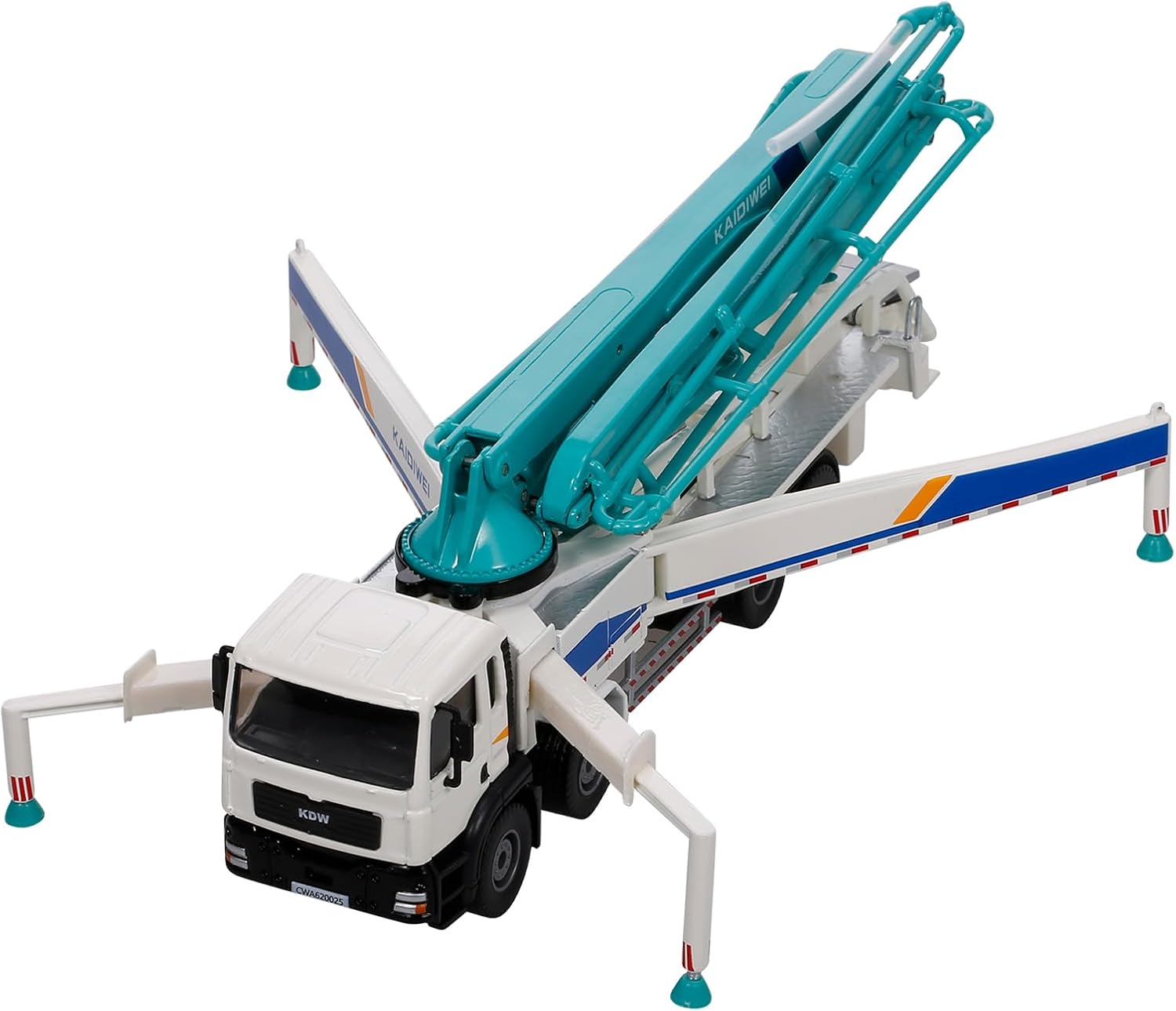 155 Alloy Concrete Pump Truck Model, Ideal for Adventure-Seeking Kids, with Working Arm and Multiple Joints