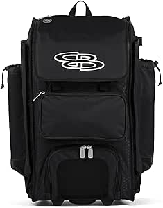 Sac De Baseball/softball Roulant Superpack 2.0 – 23,5x13,5x9,5 Pouces, Bleu/blanc/rouge