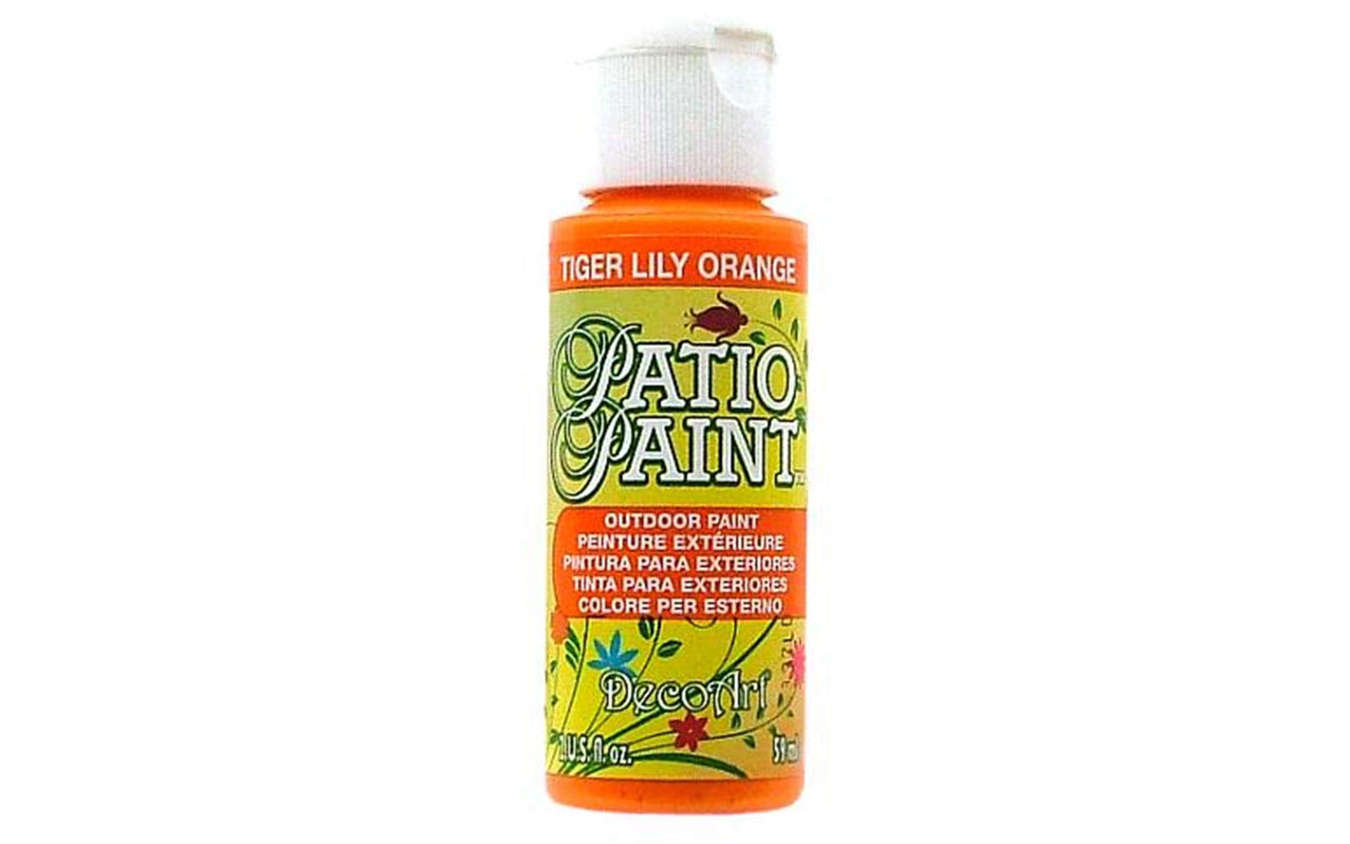 Decoart Orange Deco Art Patio Paint 2Oz-Tiger Lily