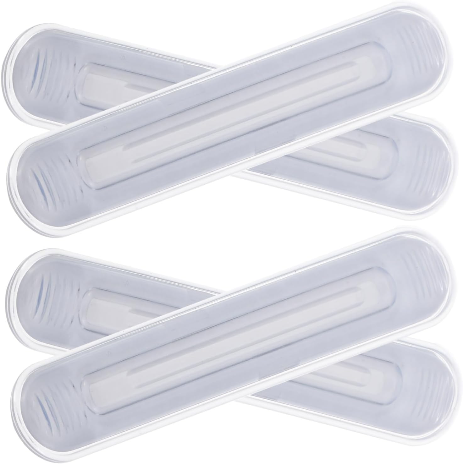 Alipis 4pcs Door Stopper Wedge Bumper Pads for Cabinet Doors Modern Adhesive Wall Protector
