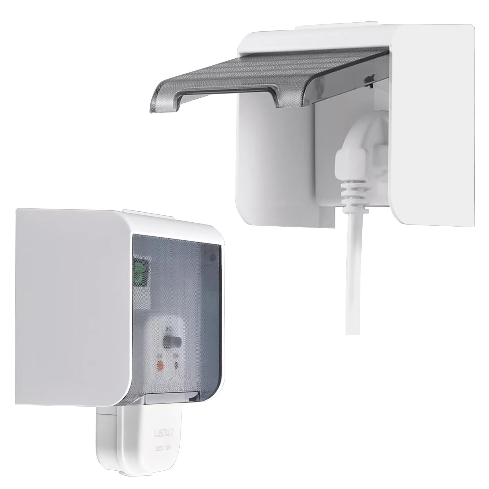 Steckdosen Aussen Regenschutz Wasserdicht,Steckdosenschutz Lichtschalter Abdeckung 86 Typ Steckdosenabdeckung,Wasserdichte Steckdosenabdeckung für Außensteckdosen Küche Badezimmer (Durchsichtig)