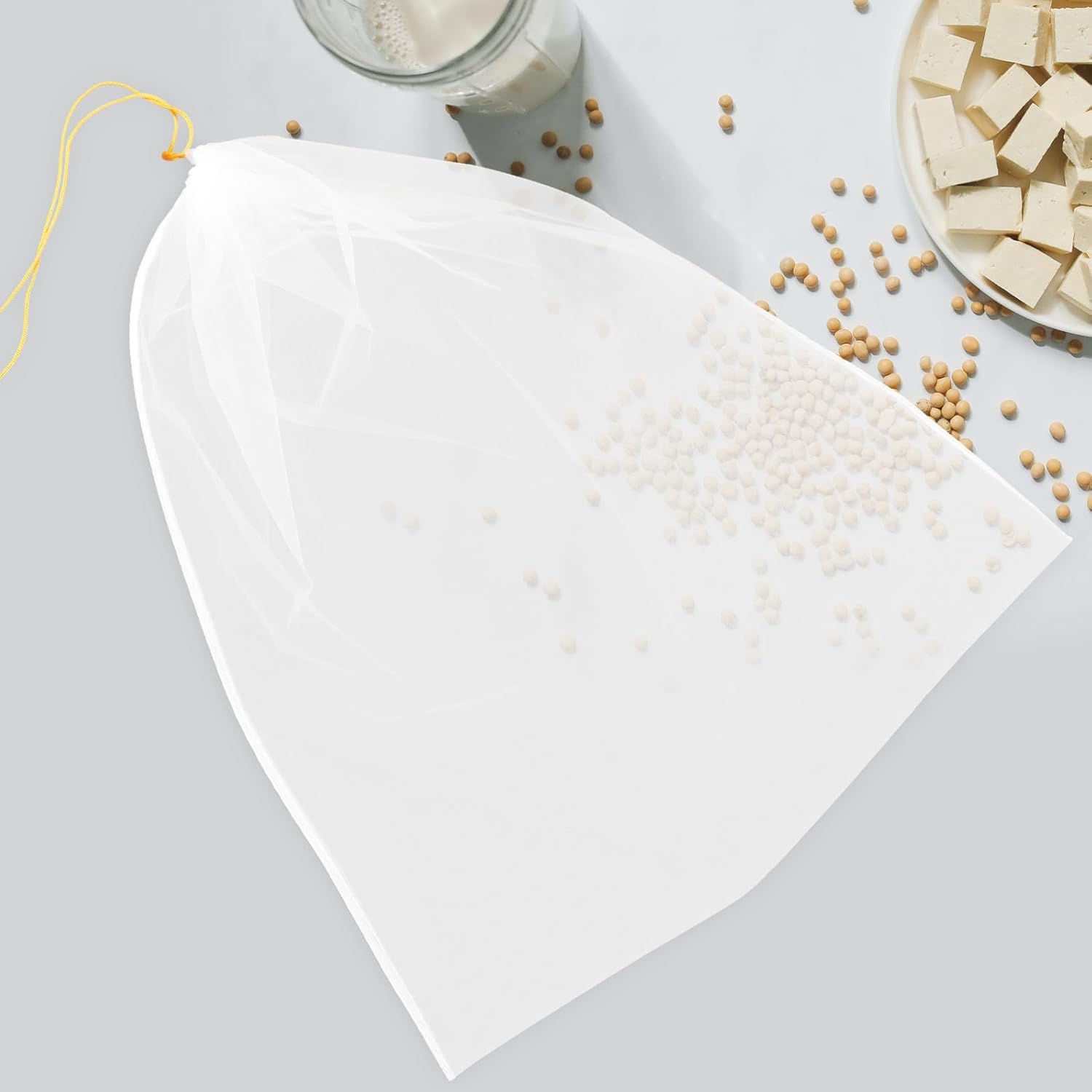2pcs Nylon Mesh Filter Bag 120 Grit for Honey Straining