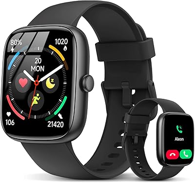 Smart Watch for Men Women, 1.83″ HD Fitness Watch with Bluetooth Calling, 2026 Activity Tracker with Heart Rate/Sleep Monitor/Stress, 110+ Sports Modes, IP68 Waterproof Smartwatch for Android iOS